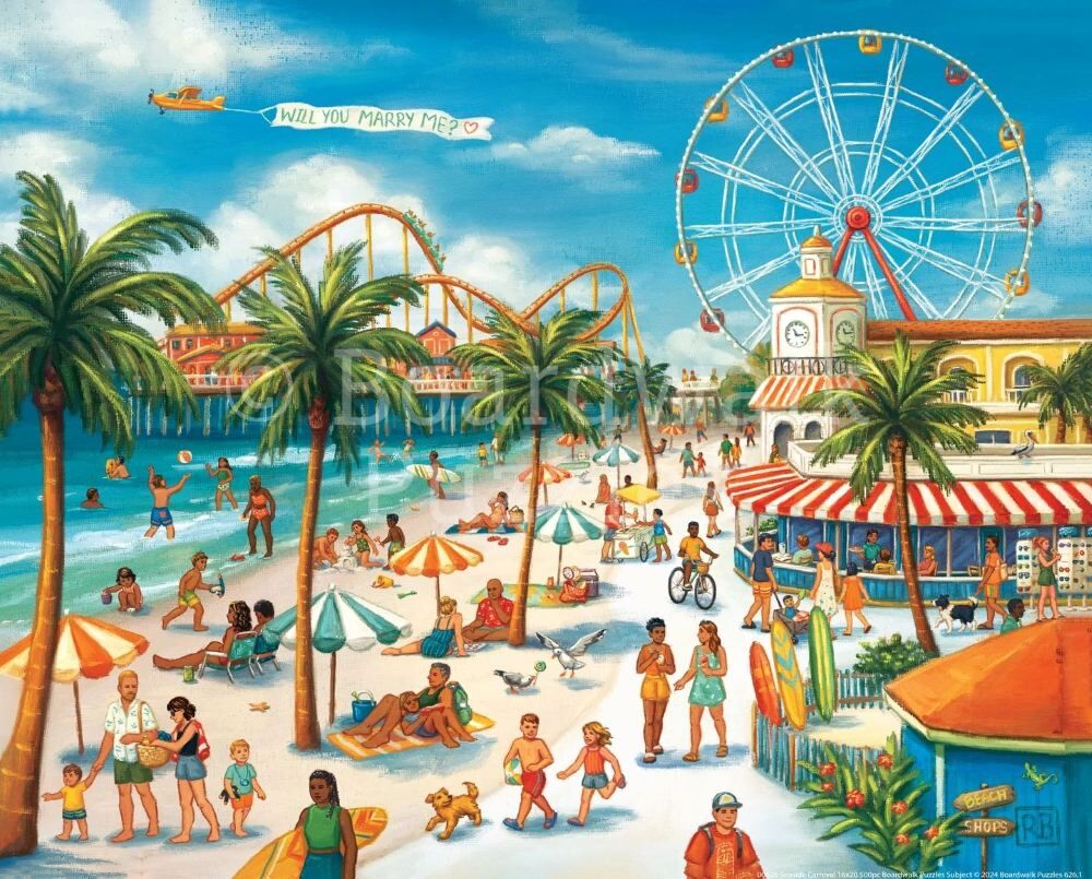 Boardwalk Seaside Carnival Personal Puzzle, 210-Pc