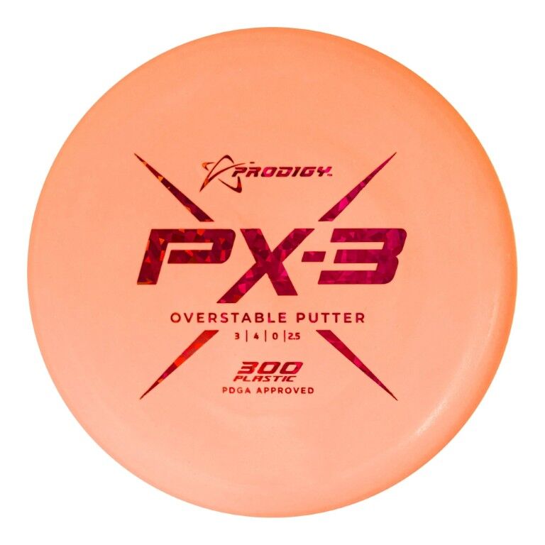 Prodigy Disc PX-3 300 Plastic Overstable Putter Assorted Colors, 174-g
