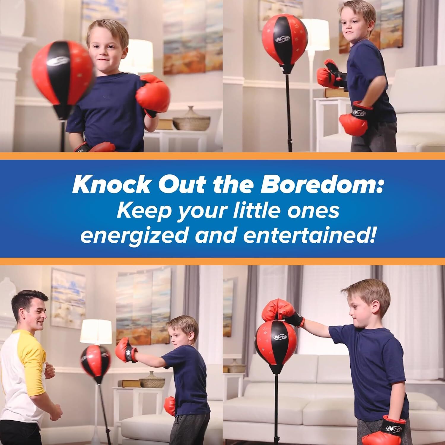 National Sporting Goods Kid's Free Standing Boxing Set