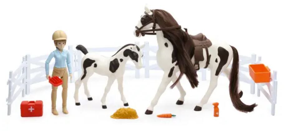 New Ray Toys Valley Ranch Horse Playset Assortment