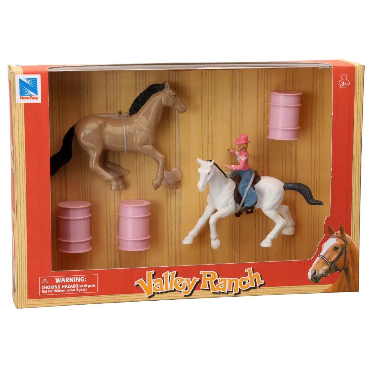 New Ray Valley Ranch Horse Playset Assorted Styles