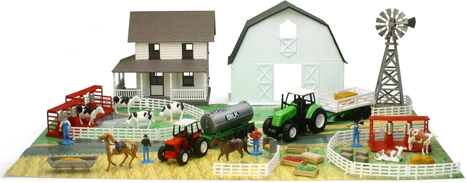 New Ray Country Life Deluxe Farm Playset