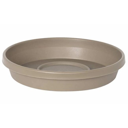 Bloem 8 in Terra Plant Saucer Tray For Planters - Pebble Stone