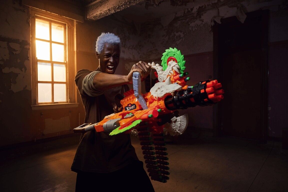 Zuru X-Shot Insanity Horror Fire Dread Hammer Toy Dart Blaster