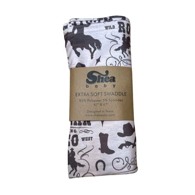 Shea Baby Infant Western Rodeo Swaddle