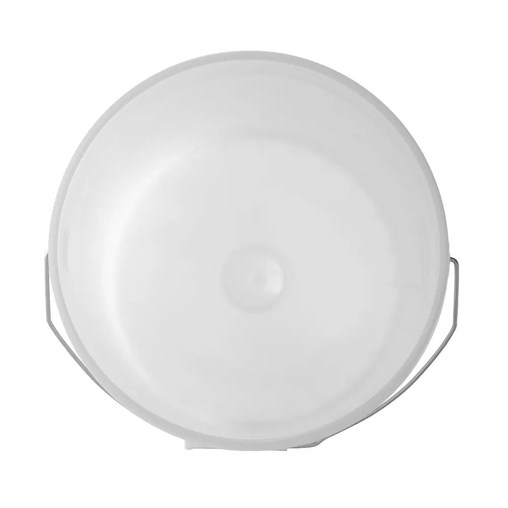 TricorBraun Natural HDPE Plastic Round Bucket With Metal Handle, 5-Gal