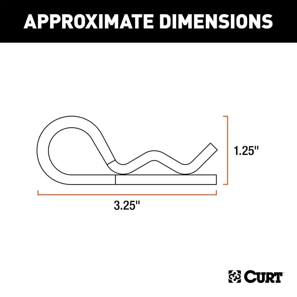 Curt Hitch Clips, 3-Pk
