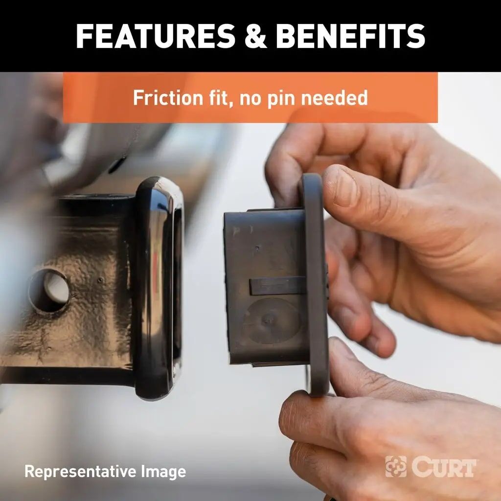 Curt Rubber Hitch Tube Cover 1 1/4-In