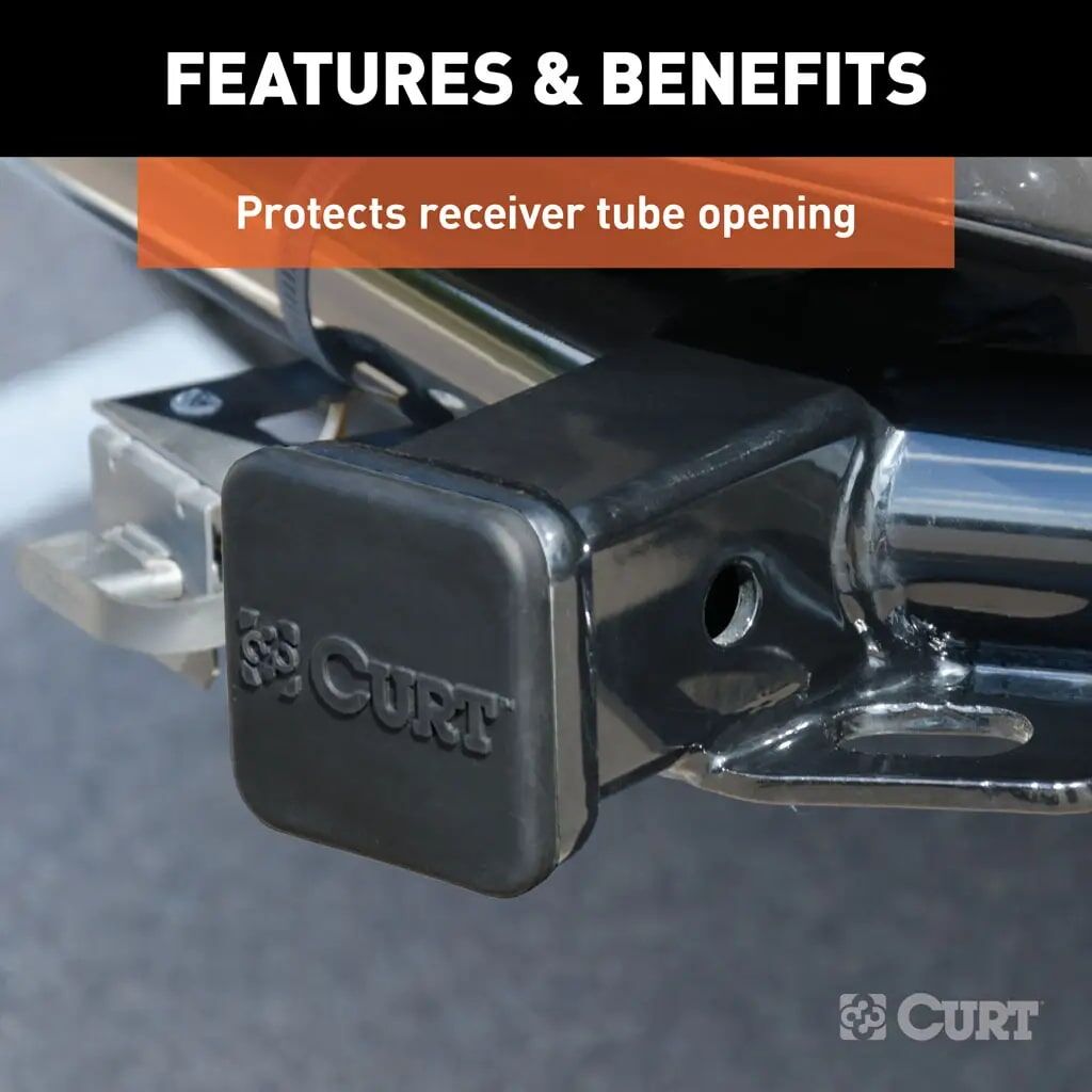 Curt Rubber Hitch Tube Cover, 2-In