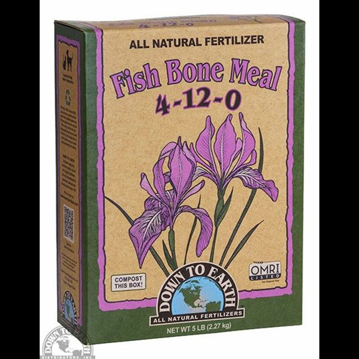 Down To Earth Fish Bone Meal 4-12-0 Fertilizer - 5 lb