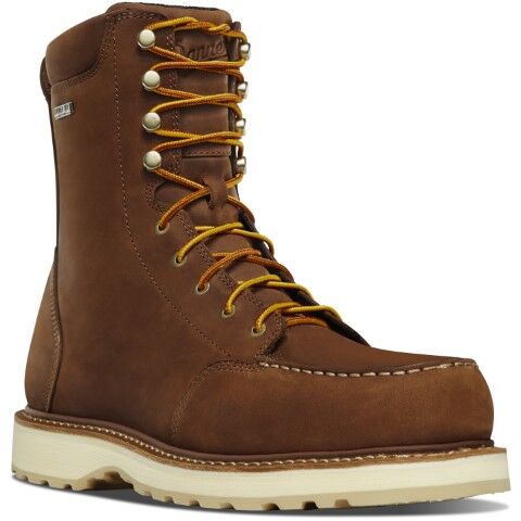 Danner Men's Cedar River 8-In Waterproof Aluminum Toe Boot in Brown