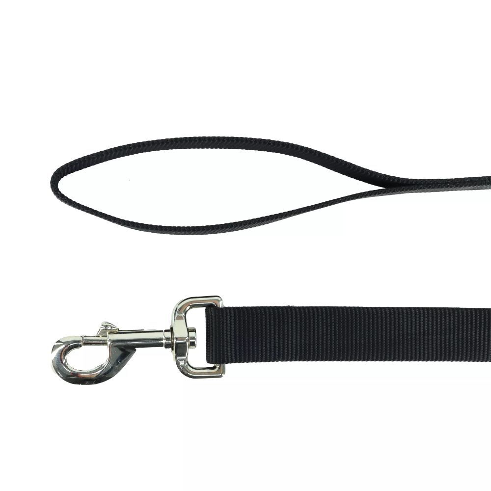 Coastal Pet Products Black Single-Ply Dog Leash, 5/8-In x 6-Ft