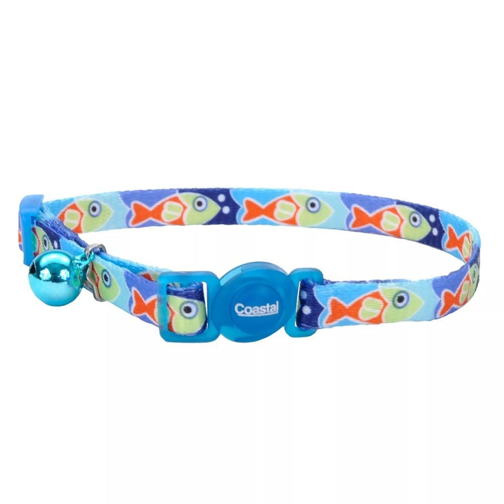 Coastal Pet Products Blue Fish Safe Cat Fashion Adjustable