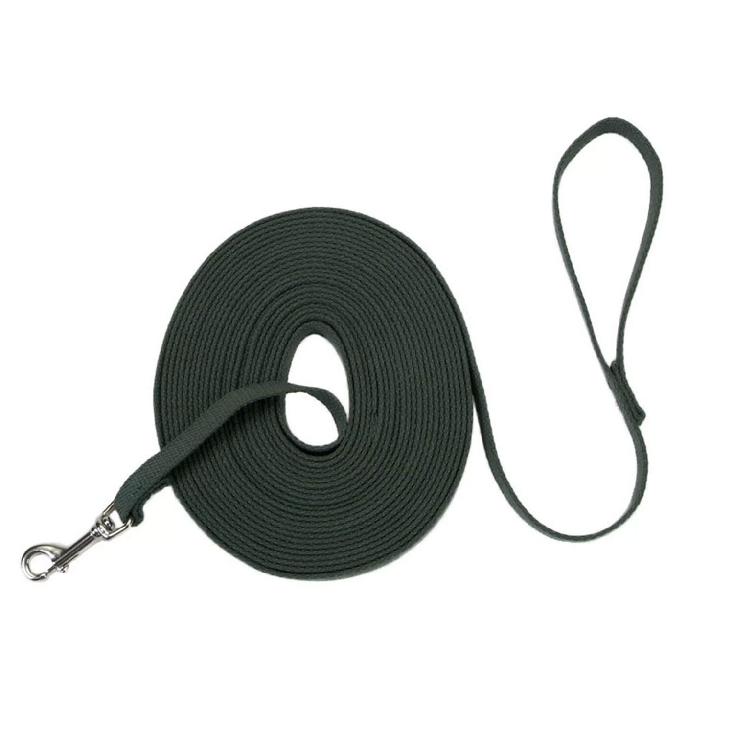 Costal Pet Products Train Right! Black Cotton Web Dog Training Leash, 20-Ft