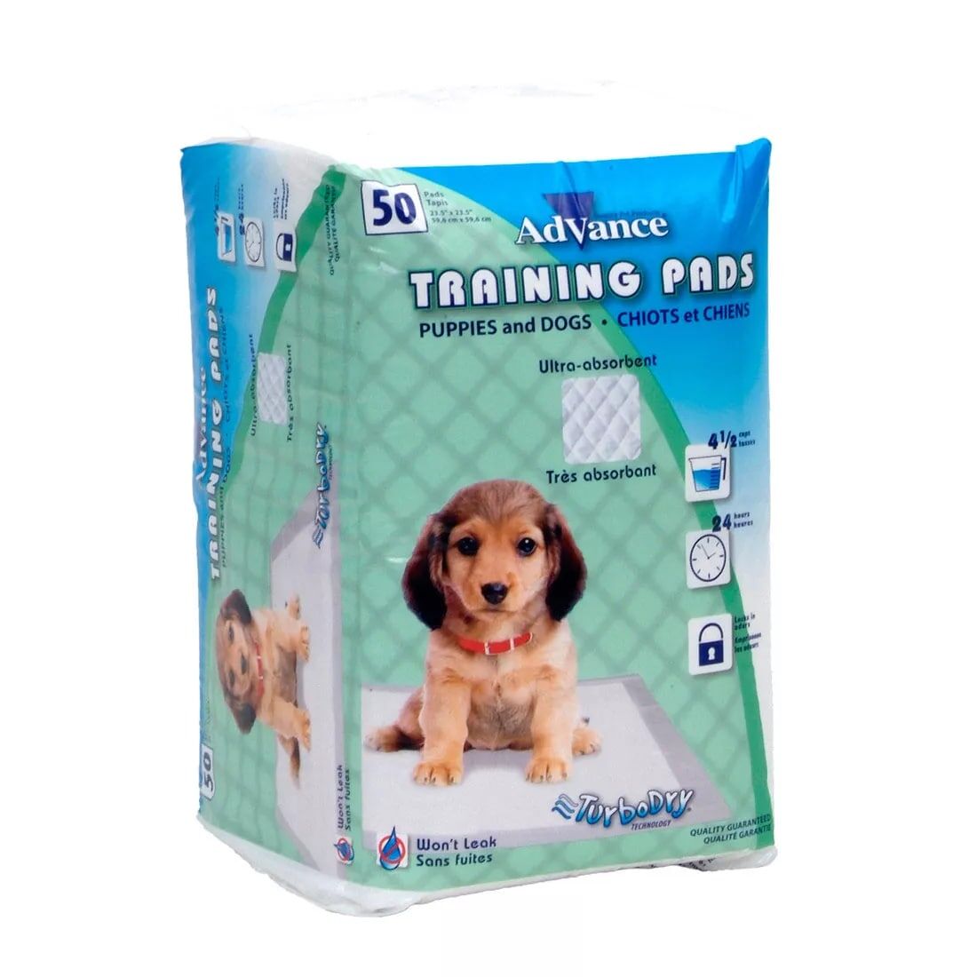 Advance Training Pads With Turbo Dry Technology Puppies & Dogs, 50-Ct