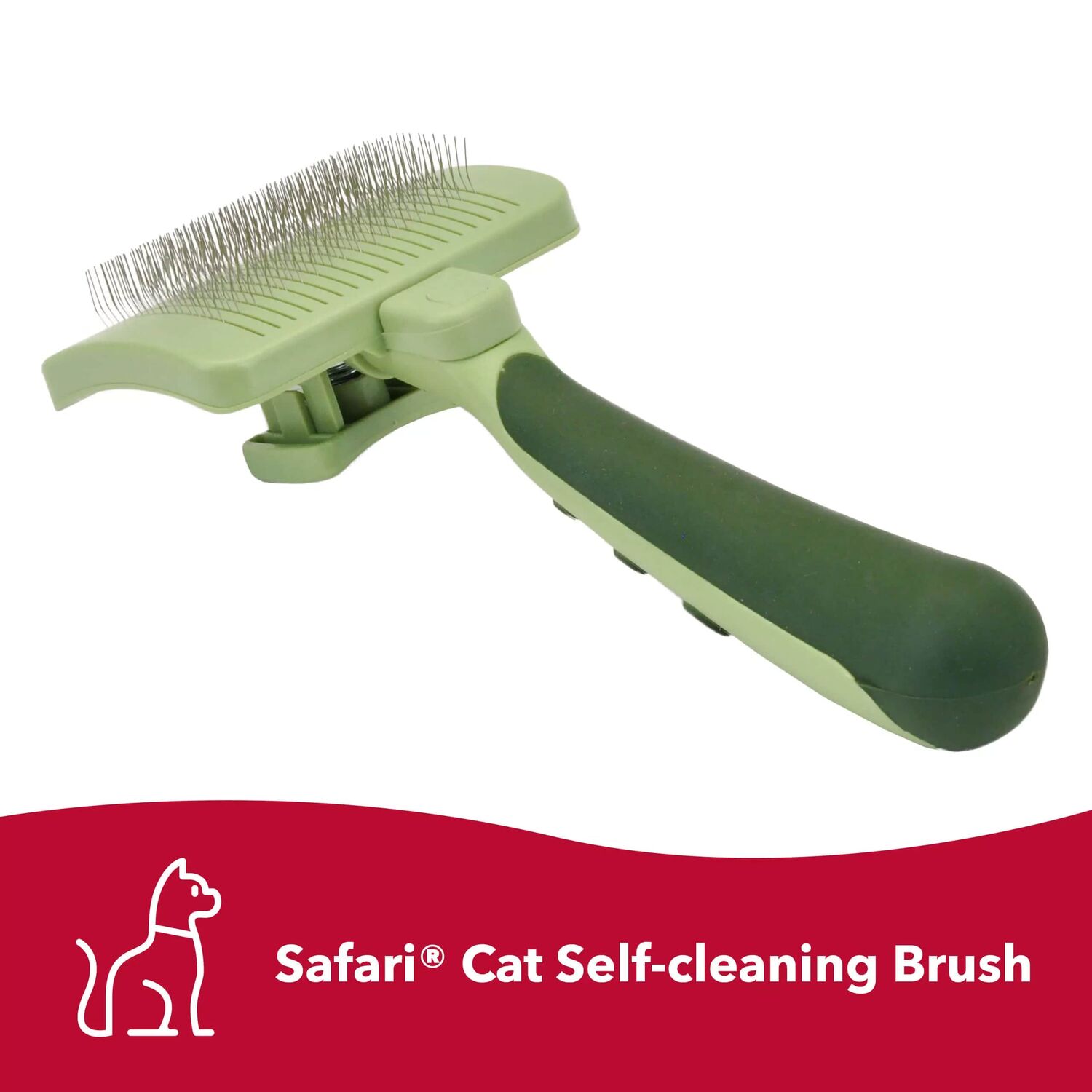 Coastal Pet Products Safari Self-Cleaning Slicker Cat Brush