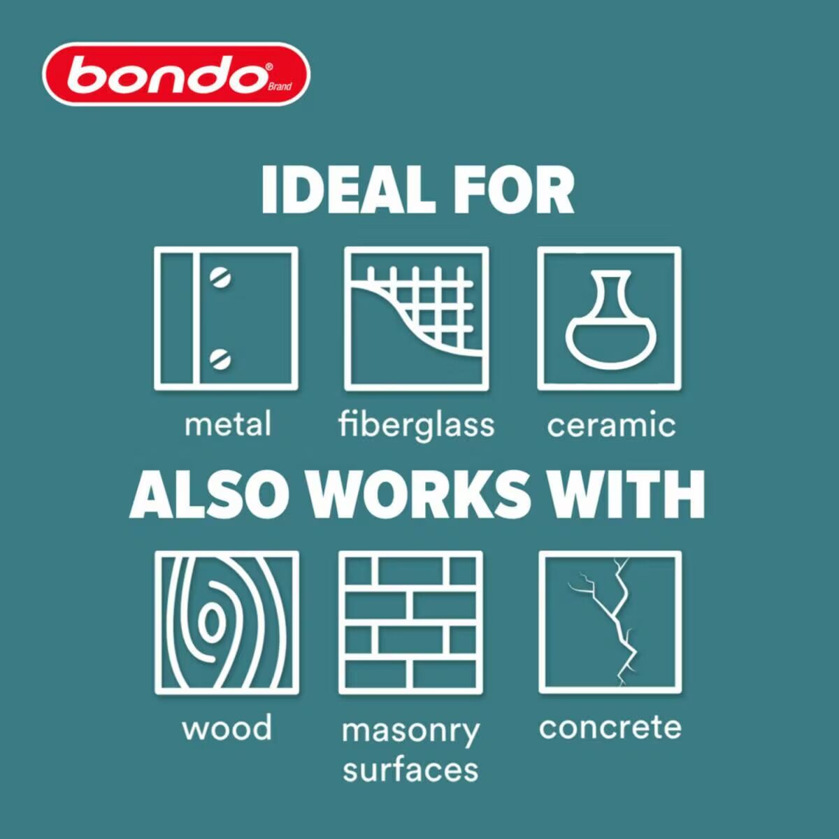 3M Bondo Short Strand Fiberglass Reinforced Filler, 1-Qt