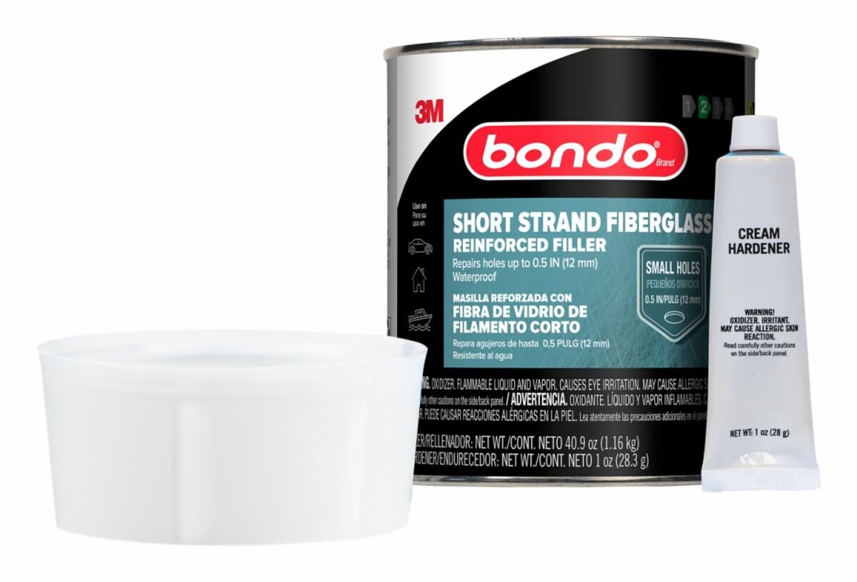 3M Bondo Short Strand Fiberglass Reinforced Filler, 1-Qt