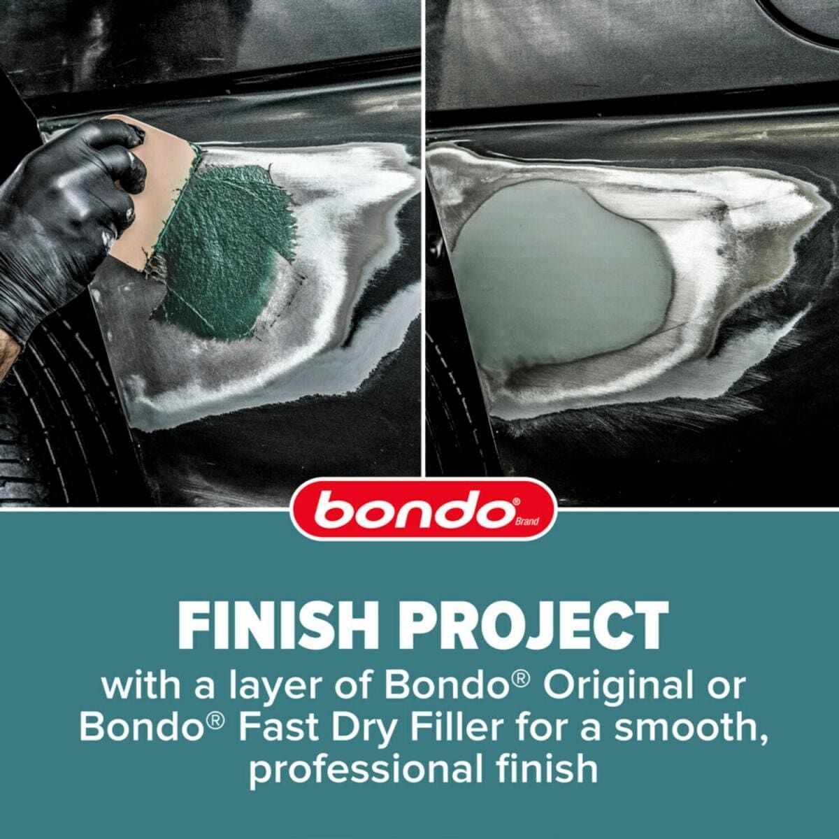 3M Bondo Short Strand Fiberglass Reinforced Filler, 1-Qt