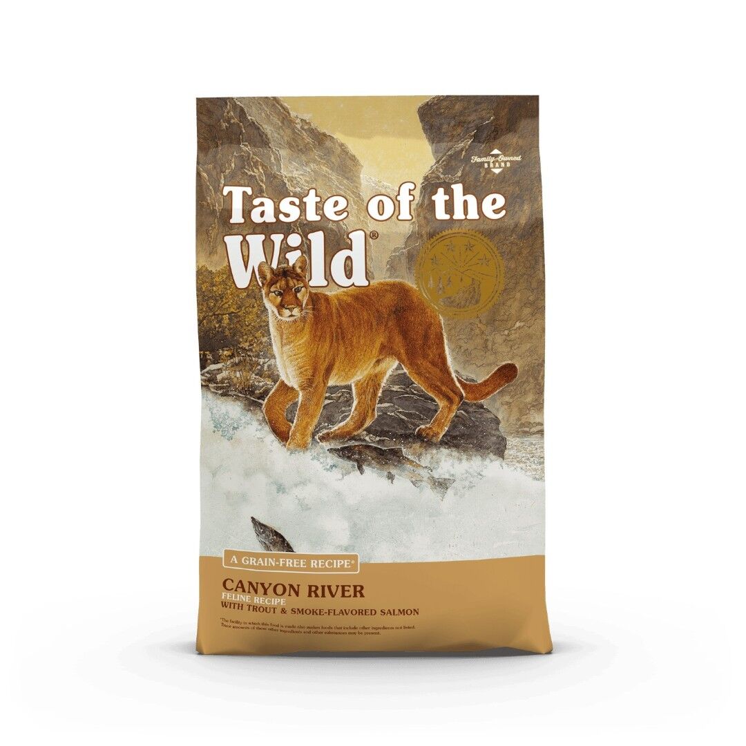 Taste of the Wild Canyon River Feline Recipe Trout & Smoke-Flavored Salmon Cat Food, 14 lb.