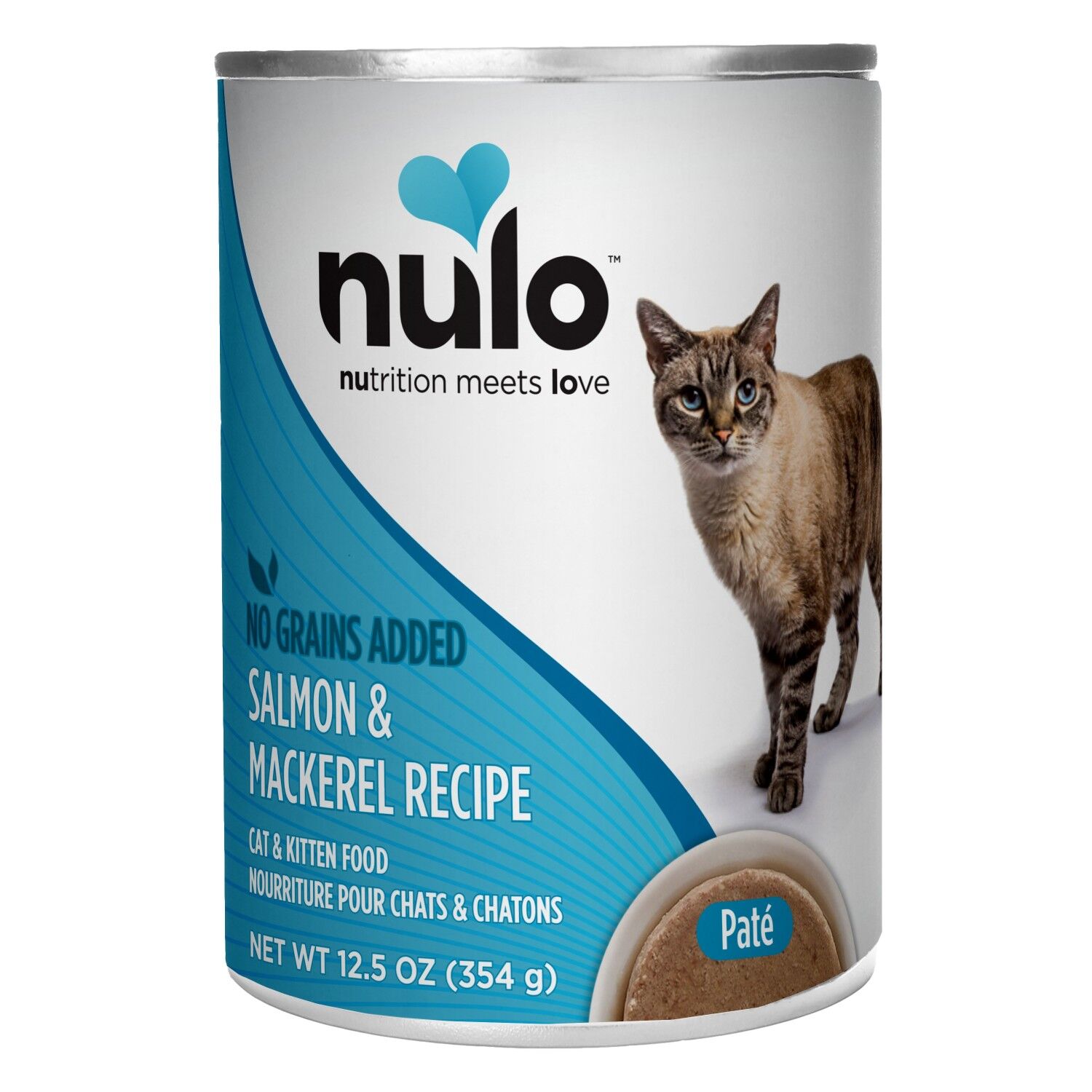Nulo Paté Salmon & Mackerel Recipe Cat Food, 12.5 oz.