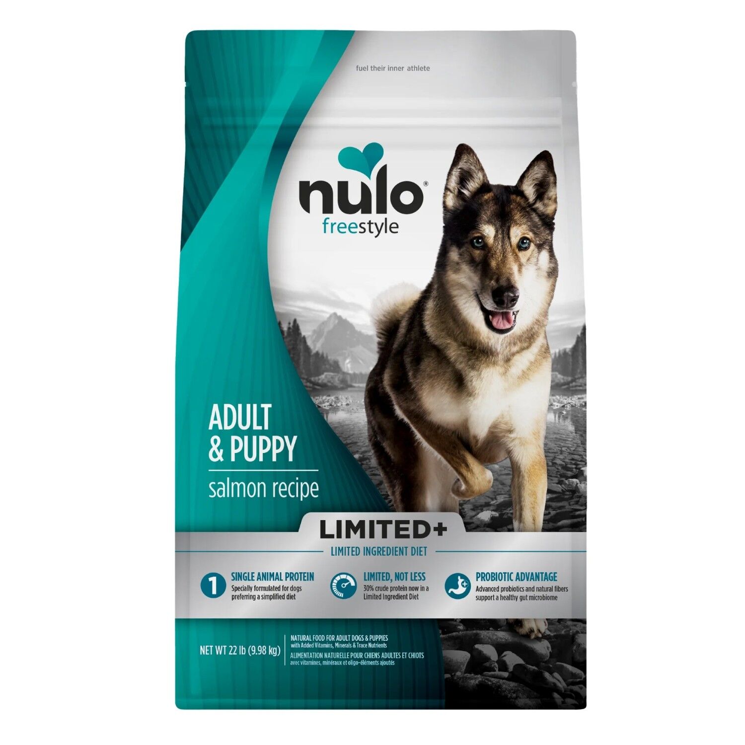 Nulo FreeStyle Limited+ Salmon Recipe Dog Food, 22 lb.