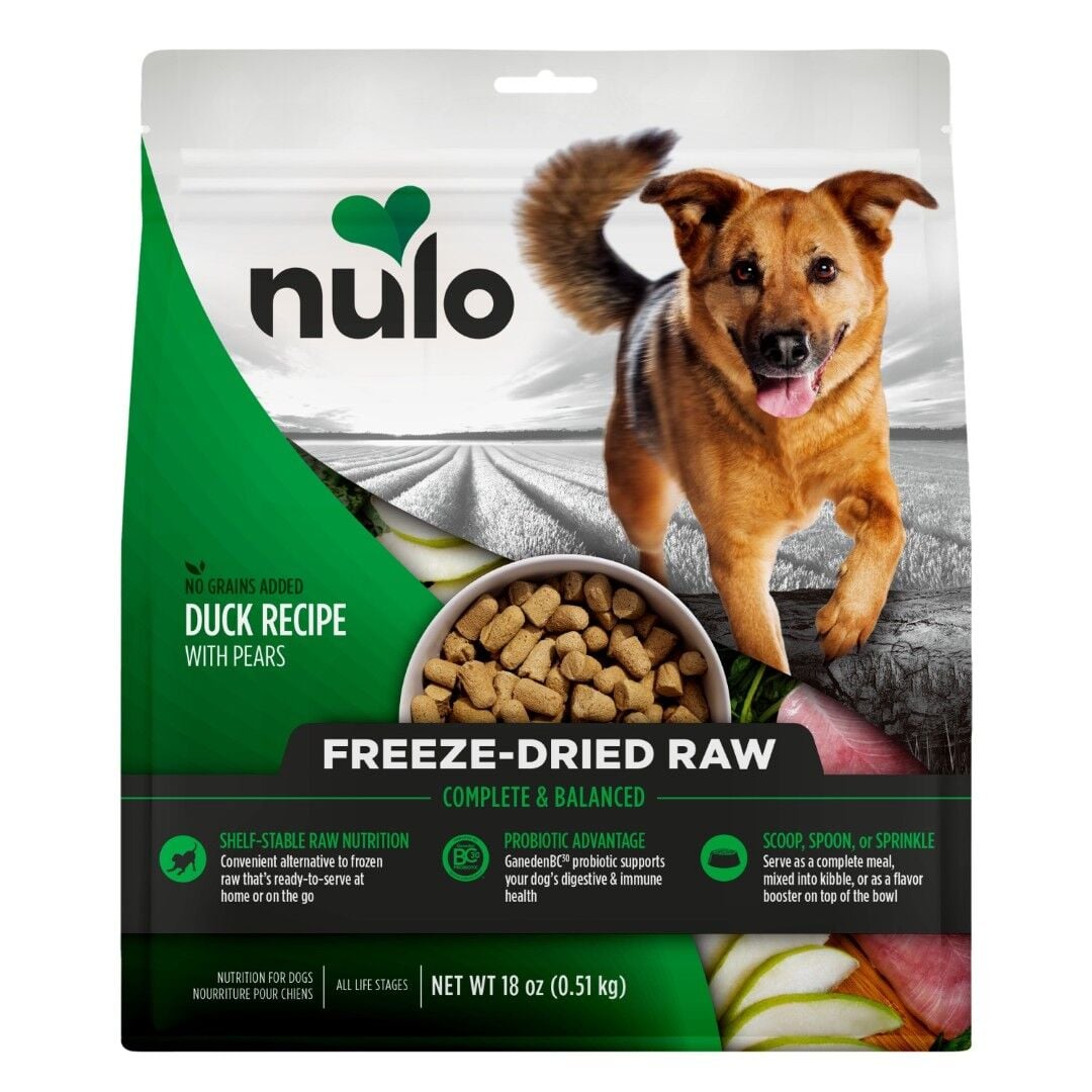Nulo Freeze-Dried Raw Duck & Pears Dog Food, 18 oz.