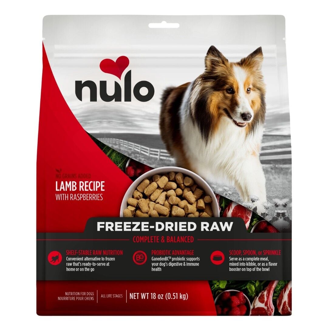 Nulo Freeze-Dried Raw Lamb & Raspberries, 18 oz.