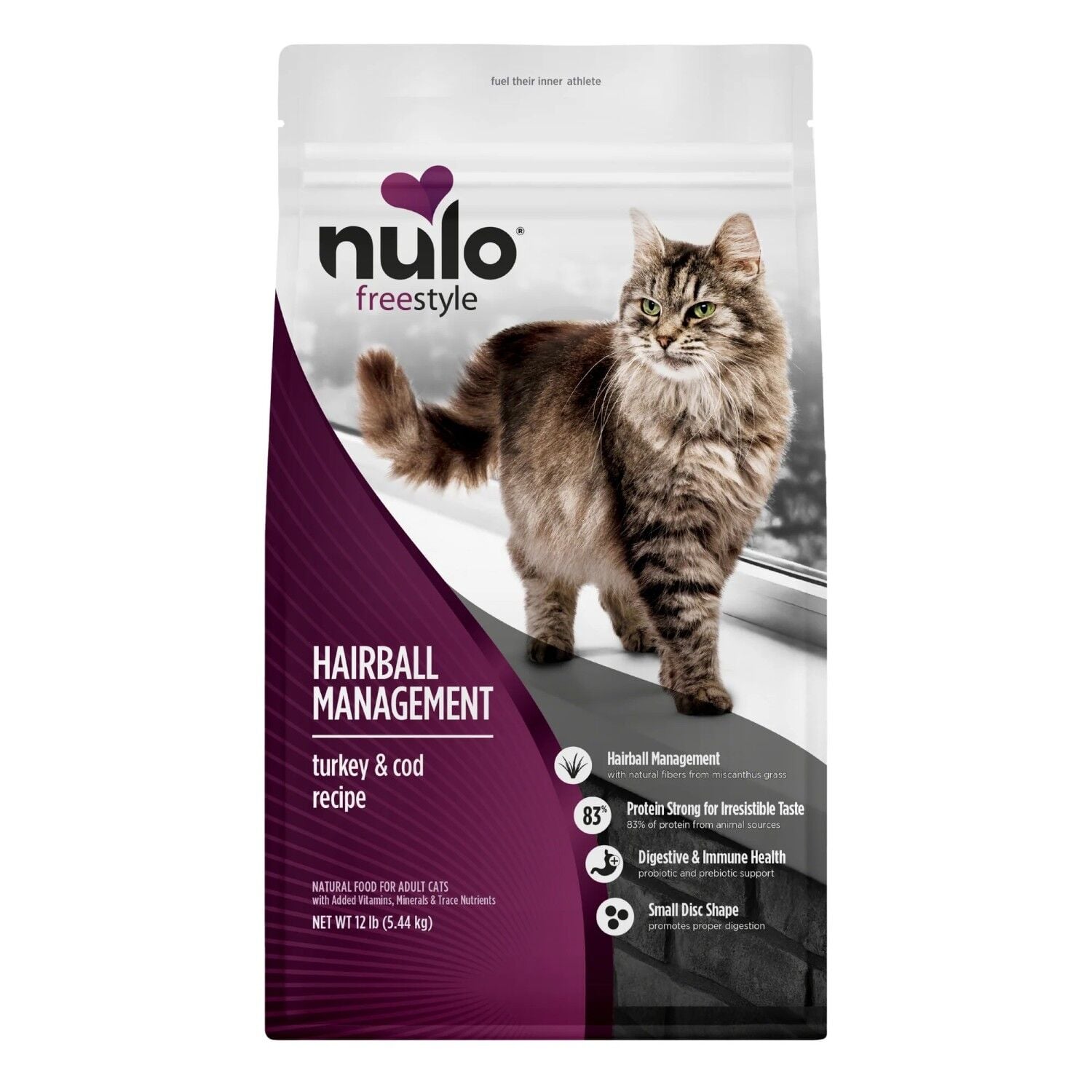 Nulo FreeStyle Hairball Management Turkey & Cod Recipe Cat Food, 12 lb.