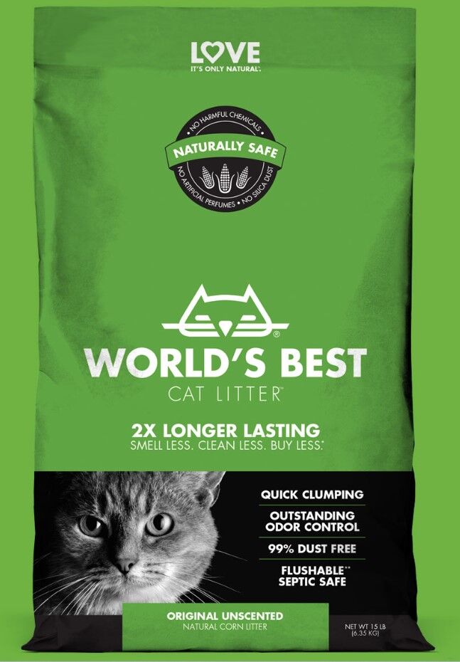 World's Best Comfort Care Unscented Cat Litter, 15-Lb
