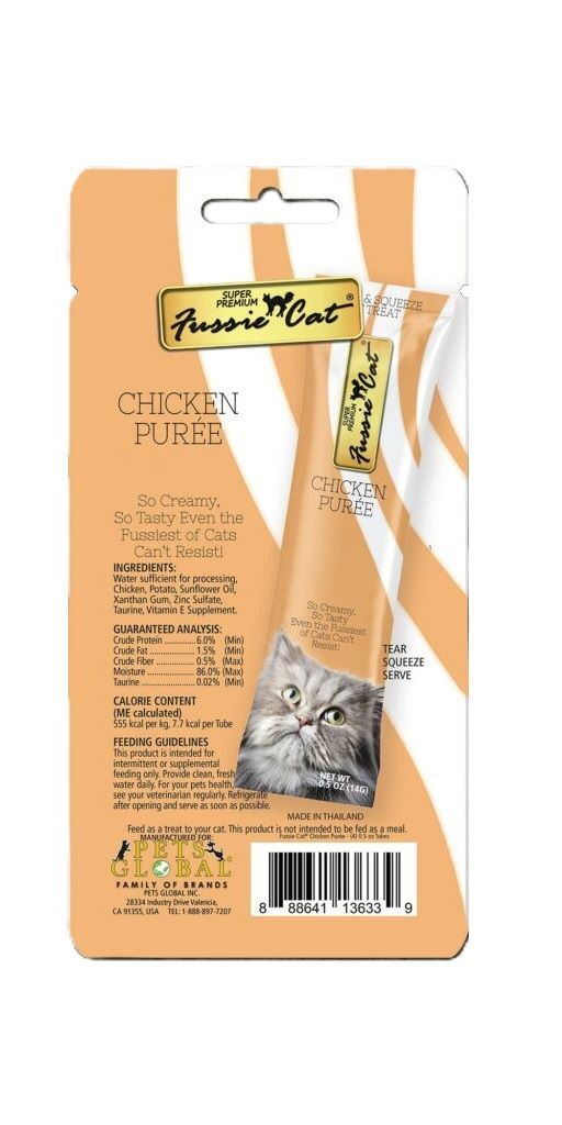 Fussie Cat Chicken Purée Cat Food, 2-Oz