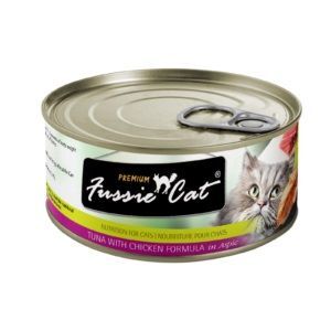 Fussie Cat Premium Tuna with Chicken in Aspic, 2.82-Oz