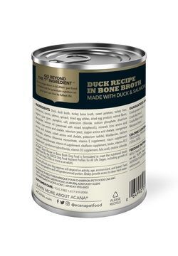 Acana Premium Chunks, Duck Recipe in Bone Broth Dog Food, 12.8-Oz