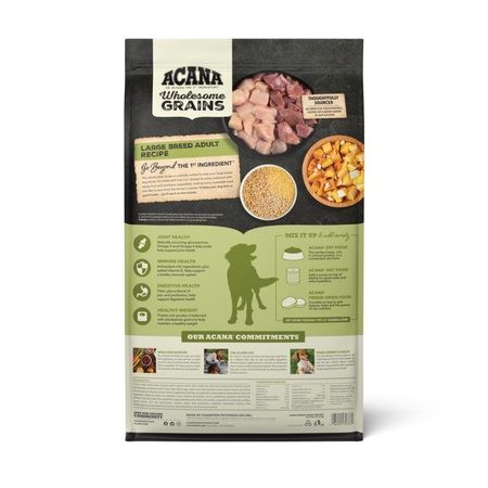 Acana Wholesome Grains, Large Breed Adult Dog Food, 22.5-Lb