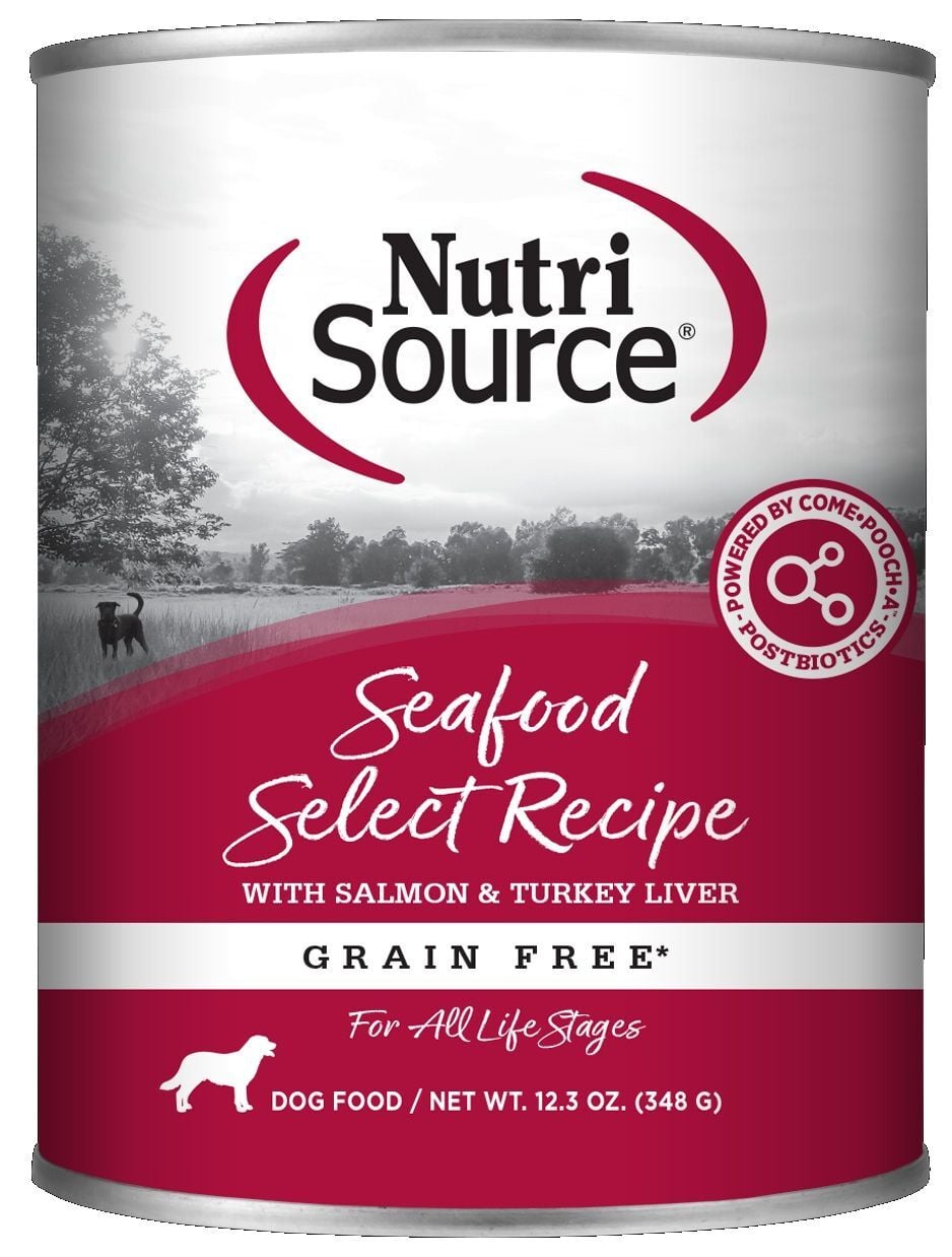 NutriSource Grain Free Seafood Select Dog Food, 12.3-Oz