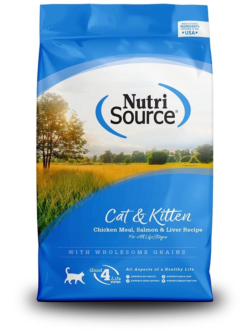 NutriSource Cat & Kitten Chicken, Salmon & Liver Recipe, 4-Lb