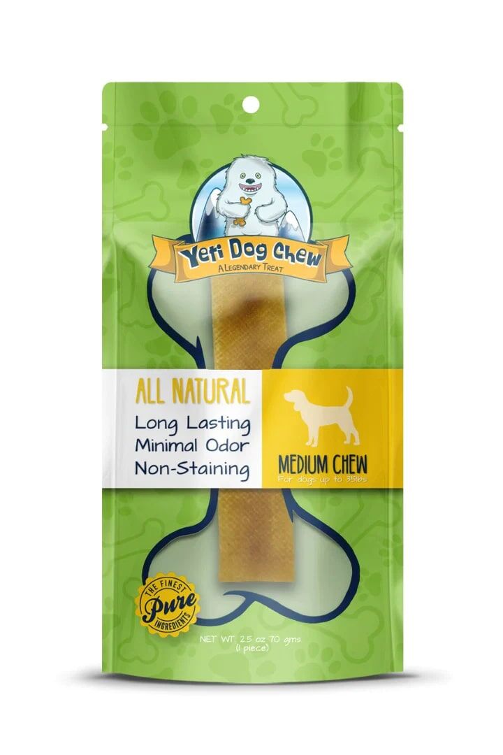 Yeti Dog Chew Yak Cheese Medium Chew - Treats | Yeti Dog Chew
