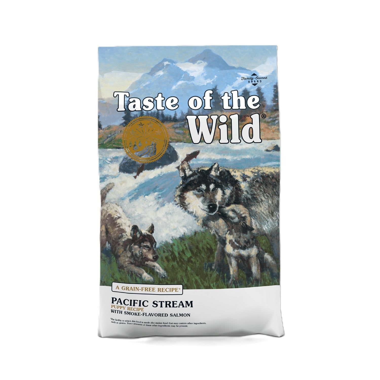Taste of the Wild Pacific Stream Puppy Recipe with Smoke-Flavored Salmon Dog Food, 28-Lb