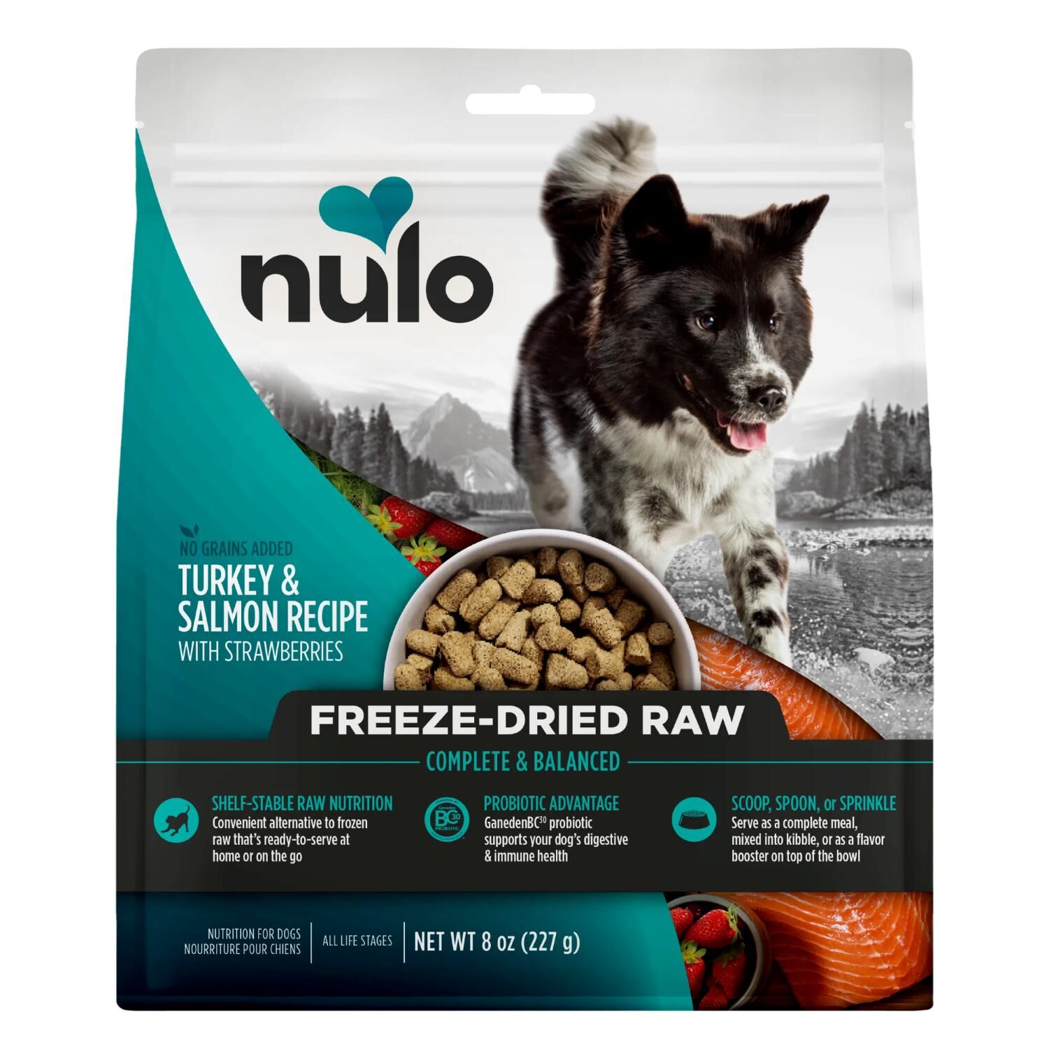Nulo Freeze-Dried Raw Turkey & Salmon Dog Food, 18-Oz