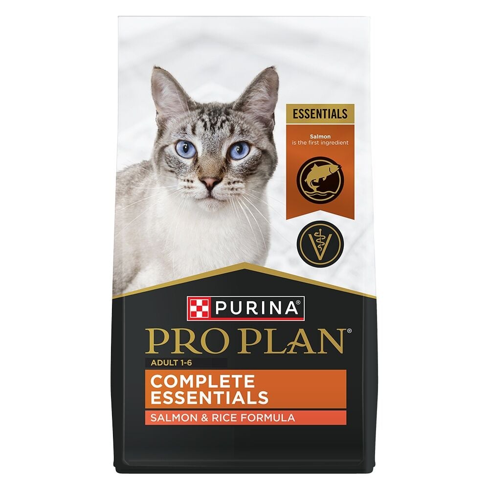 Purina Pro Plan Adult Complete Essentials Salmon & Rice Formula Cat Food, 16 lb.