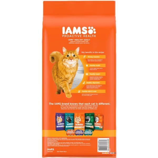 IAMS Proactive Health Healthy Adult with Salmon Cat Food, 7-Lb