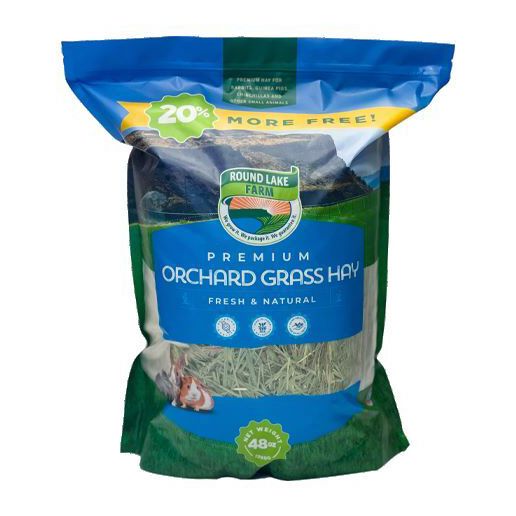 Round Lake Farm Orchard Grass Hay, 48-Oz Small Animal Treats