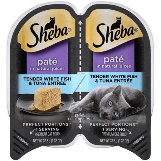 Sheba Perfect Portions Premium Paté Tender Whitefish Tuna Entrée