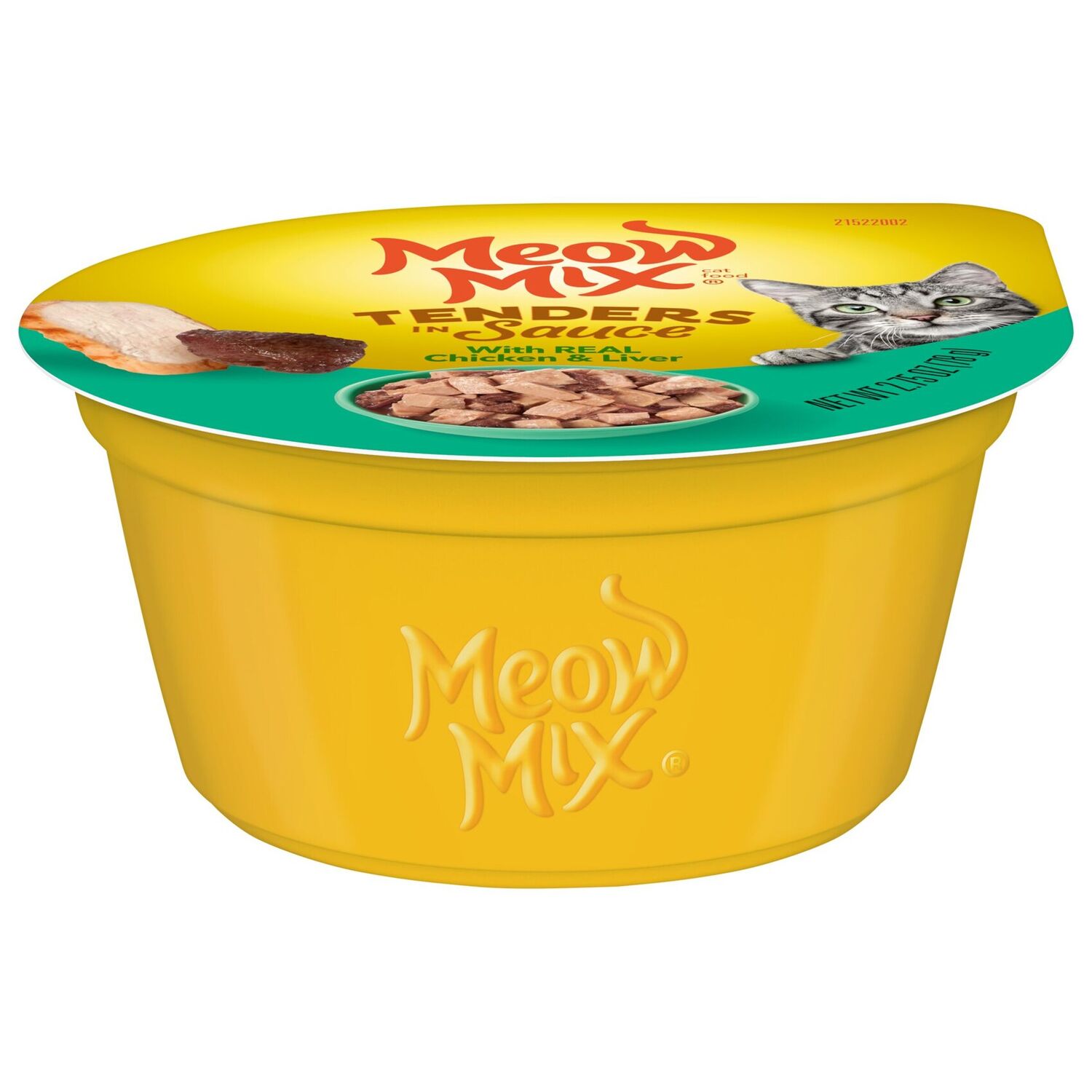 Meow Mix Tenders In Sauce With Real Chicken & Liver Cat Food, 2.75-Oz