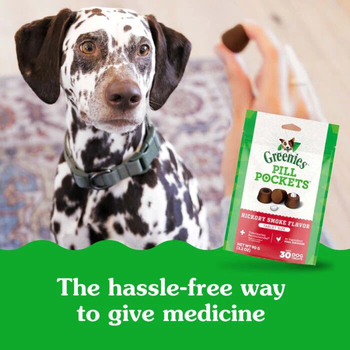 Greenies Pill Pockets for Dogs Large Hickory Smoke Capsule Size Dog Treats, 60-Ct