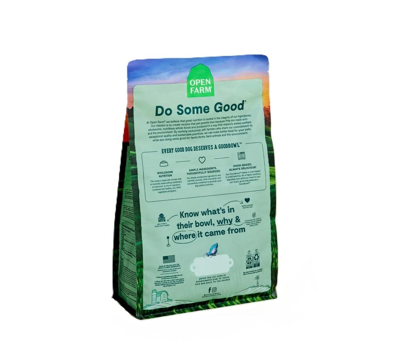 Open Farm Goodbowl Harvest Chicken & Brown Rice Dog Food, 3.5-Lb