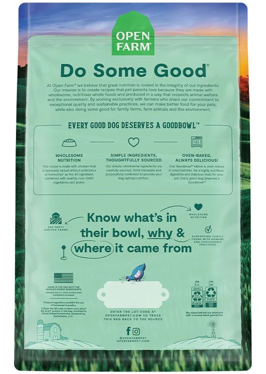 Open Farm Goodbowl Harvest Chicken & Brown Rice Recipe for Dogs, 22-Lb