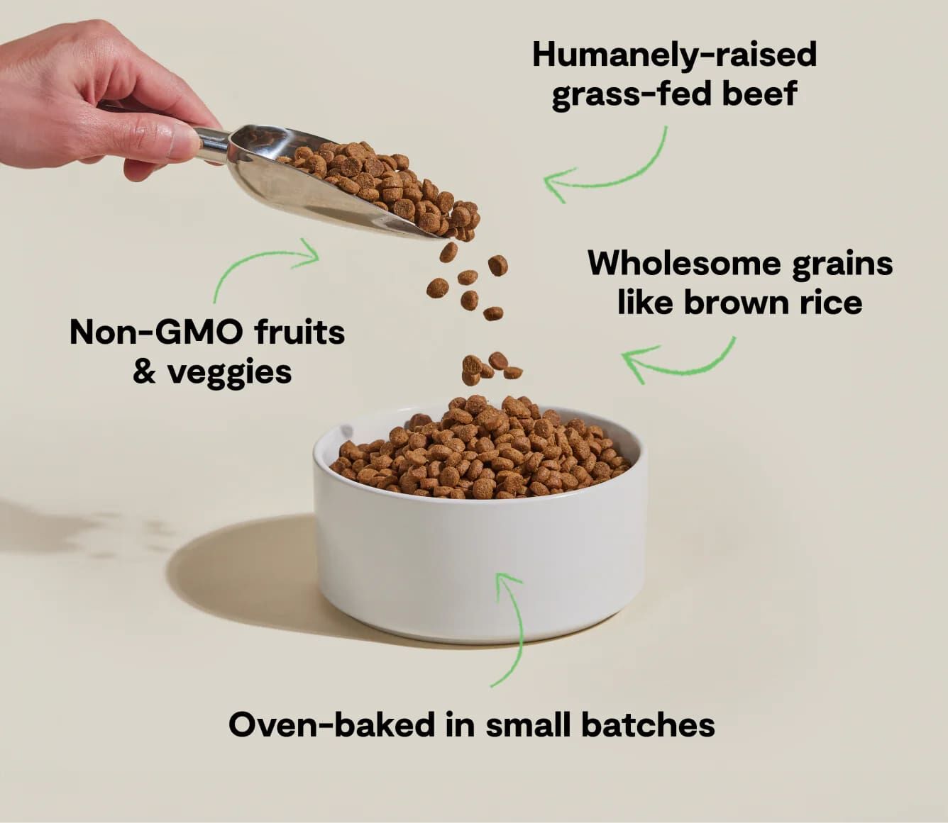 Open Farm Goodbowl Grass-Fed Beef & Brown Rice Dry Dog Food Kibble, 22-Lb