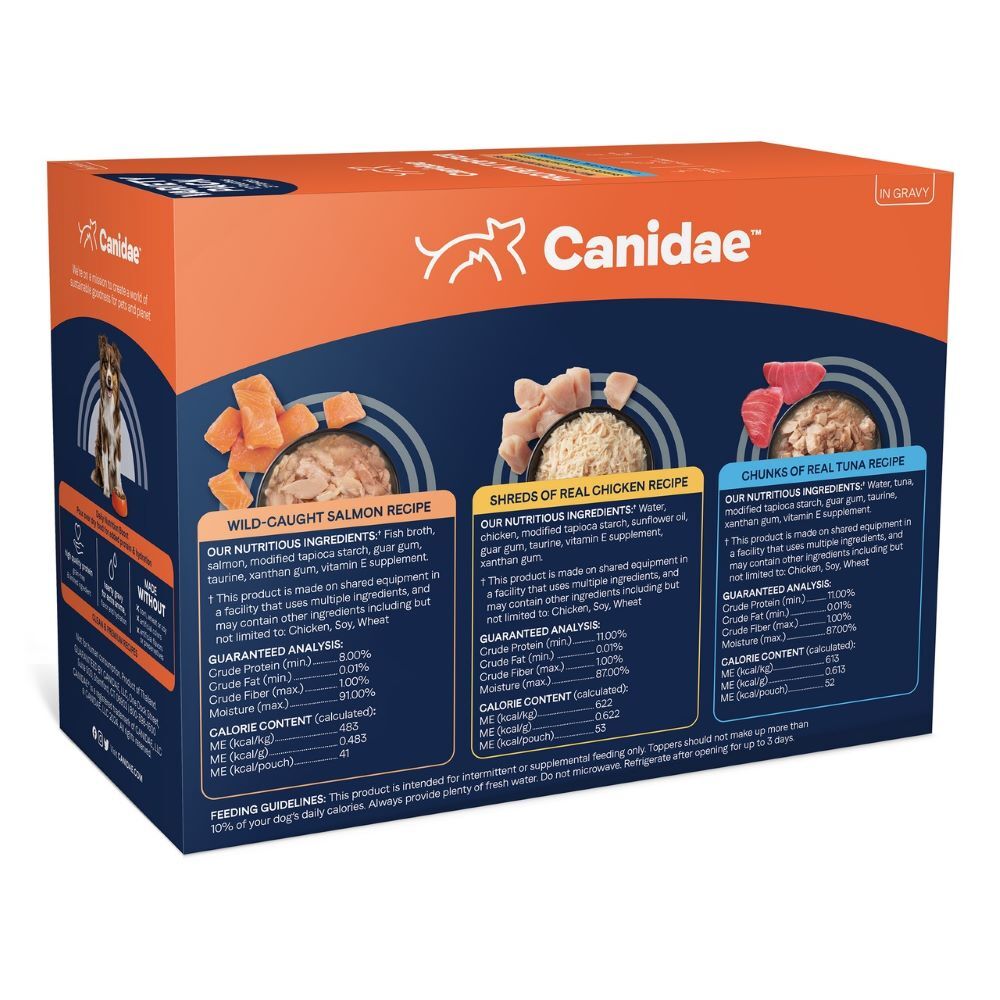 Canidae Pure Protein Topper Variety Pack, 3-Oz, 12-Pk