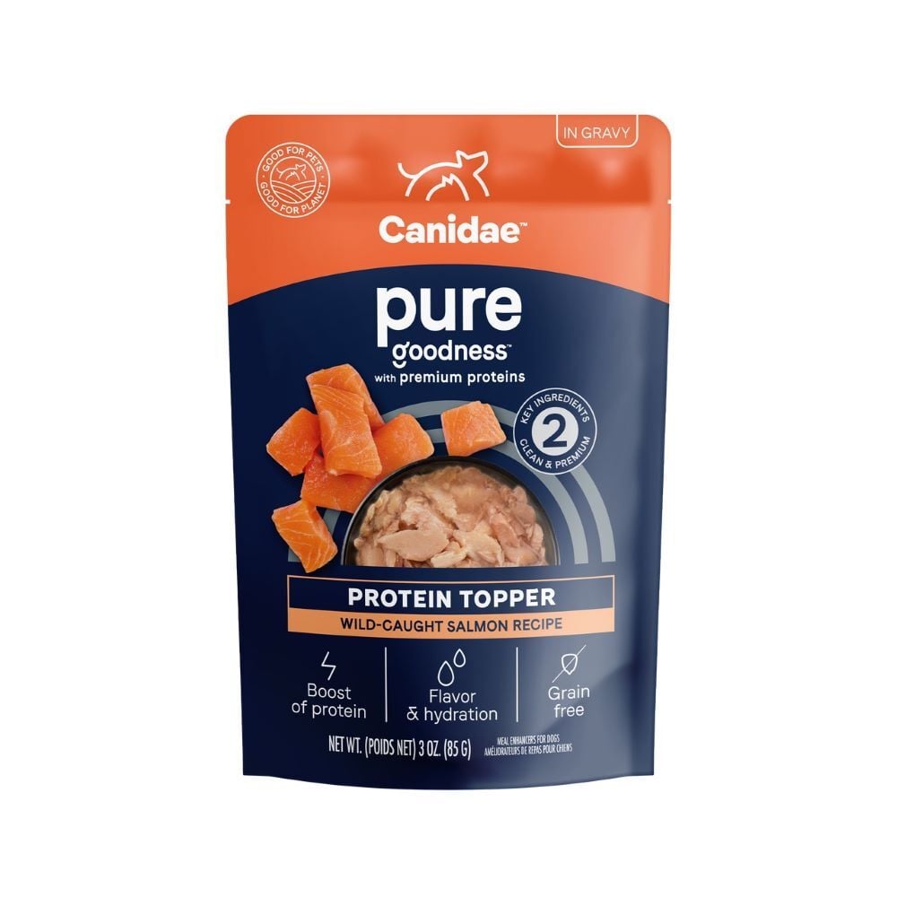 Canidae Pure Protein Topper- Wild-Caught Salmon Recipe in Gravy Dog Food, 3-Oz